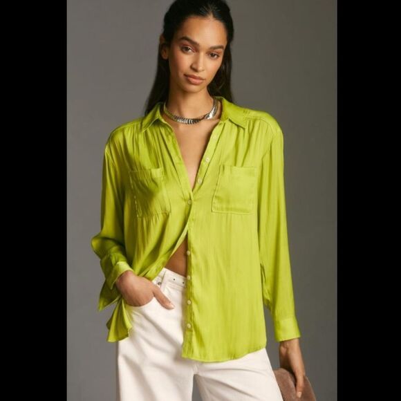 Anthropologie Tops - By Anthropologie Relaxed Buttondown Shirt